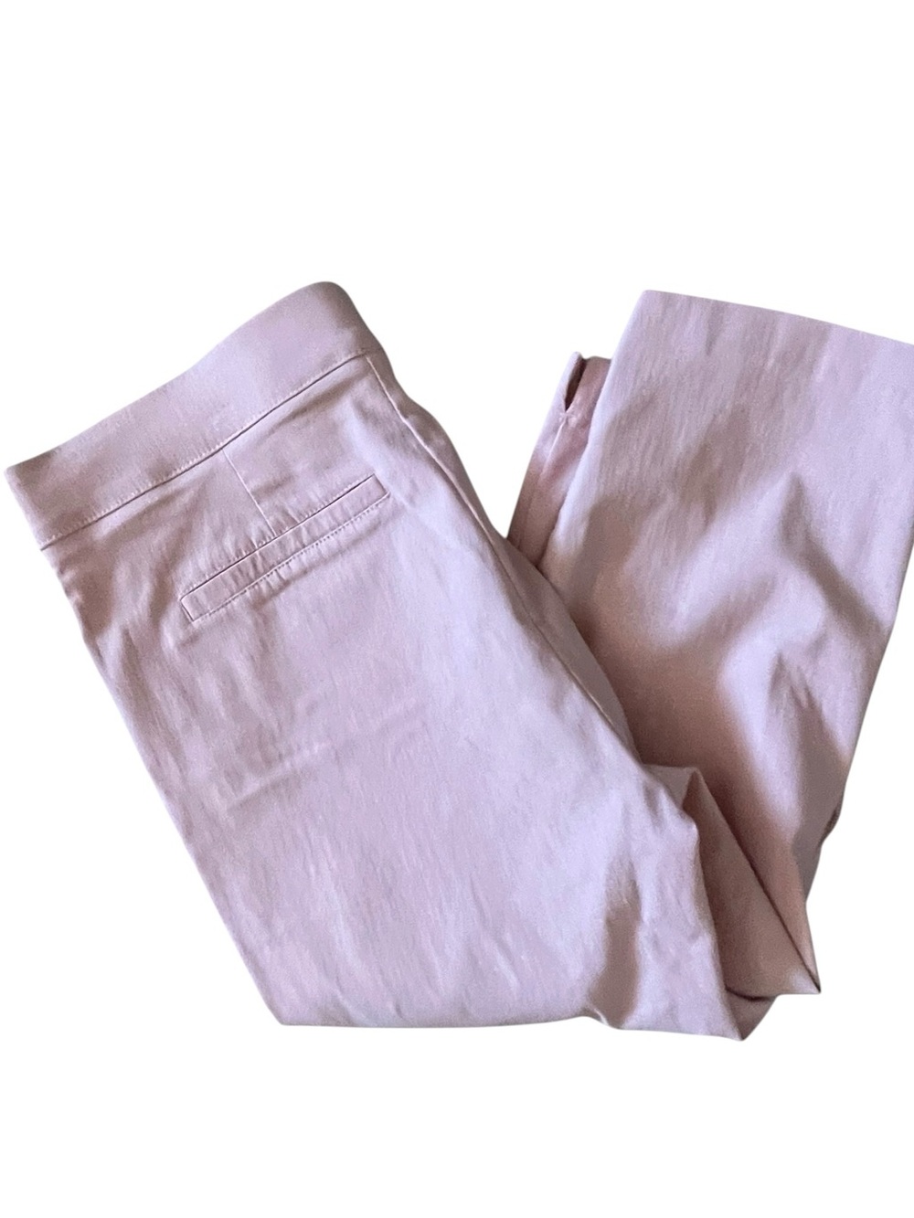 89th & Madison Light Pink Cropped High-Waist Button Ponte Pants - Picture 9 of 11